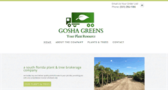 Desktop Screenshot of goshagreens.com